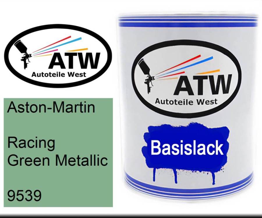 Aston-Martin, Racing Green Metallic, 9539: 1L Lackdose, von ATW Autoteile West.